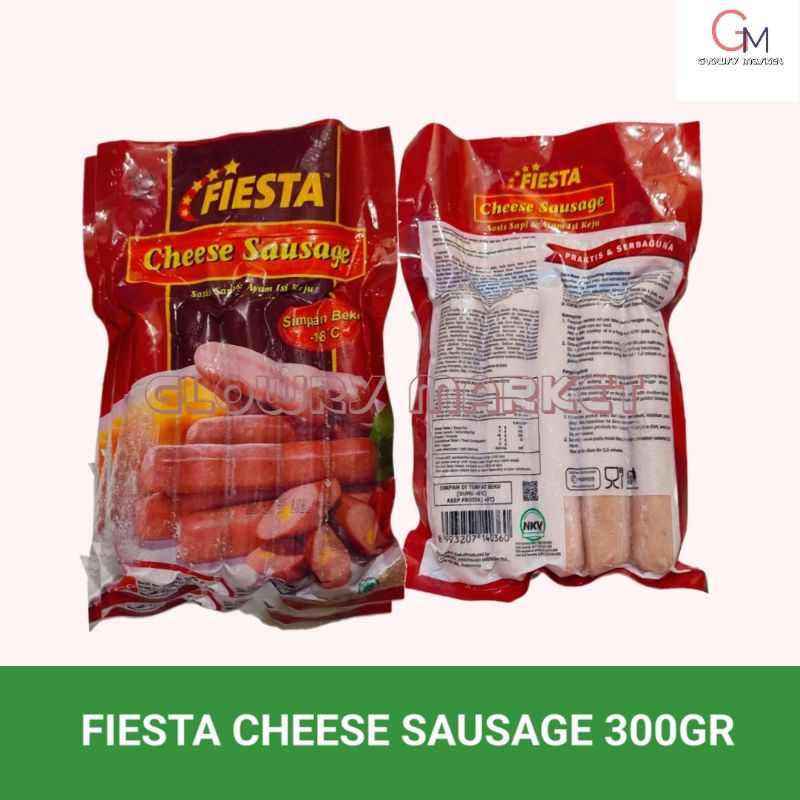 

FIESTA CHEESE SAUSAGE 300GR SOSIS KEJU SOSIS AYAM KEJU