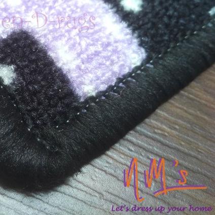 ♖ Tren-D-rugs Karpet keset kaki dapur set panjang anti slip lorong NMs 6 - BungaUnguPink ♦