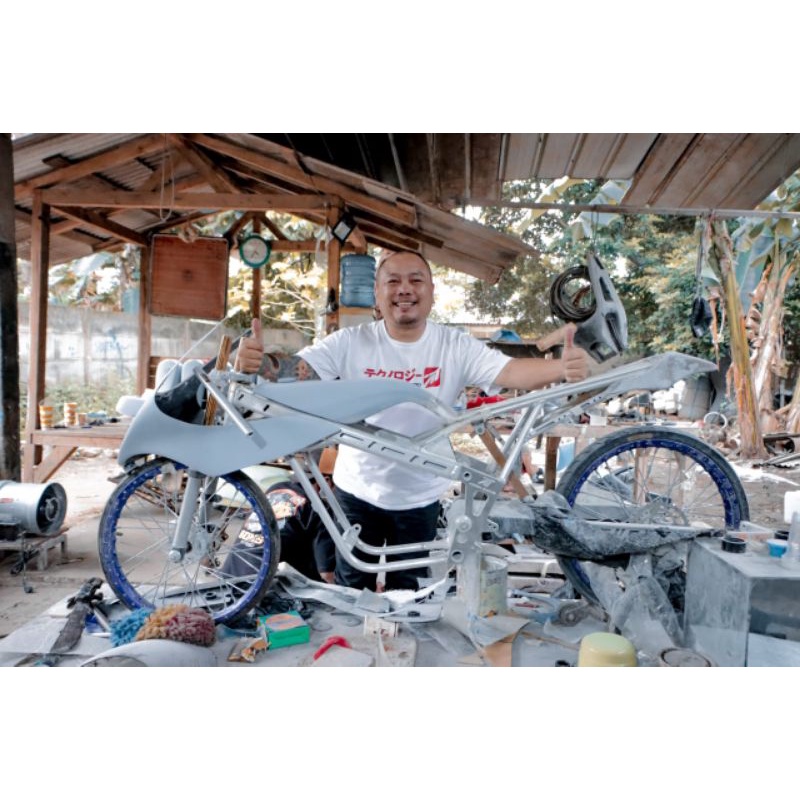 VAIRING FAIRING NINJA 500M. SUPER SLIME DAN TANGKI UNTUK RANGKA NINJA ALMU SET BREKET ALMU