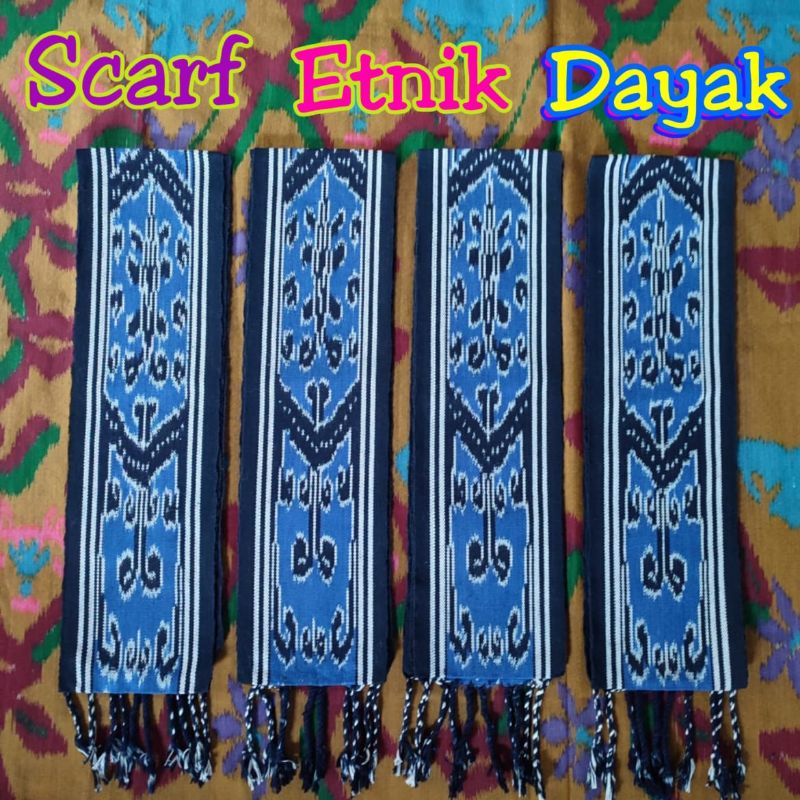 Syal Etnik Dayak Kalimantan