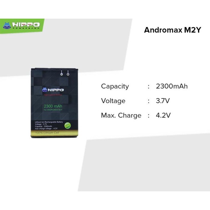 Hippo Baterai Battery Modem Andromax M2Y (H15348) 2300Mah Ultimate