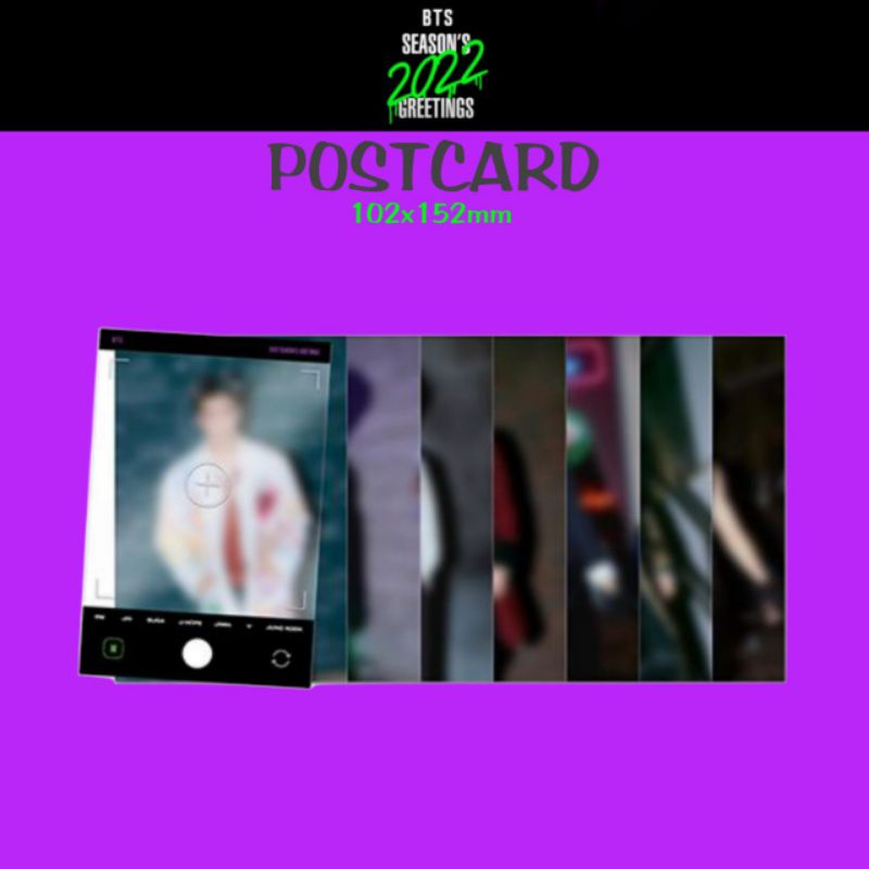 POSTCARD BTS ll SHARING SEASON GREETING 2022 SG22