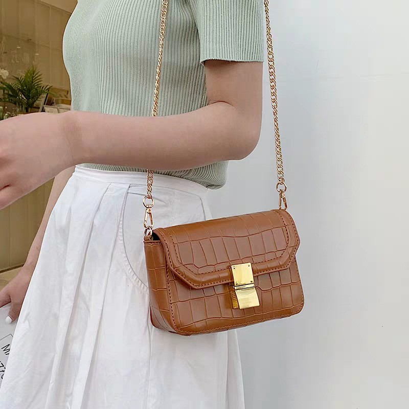 (COD)tas impor wanita selempang batam murah bahan kulit sentetis sling bag cewek promo