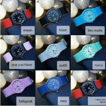 HOT SALE!! JAM TANGAN ANTI AIR Q&amp;Q JELLY DRINK STRAP RUBBER