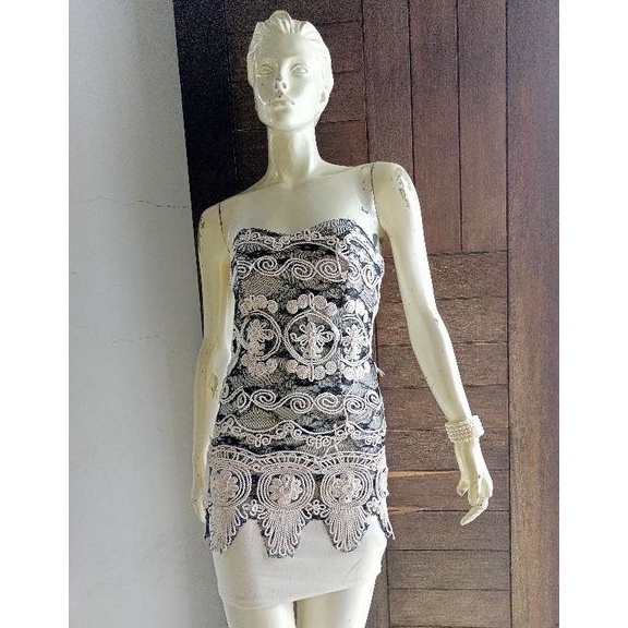 mini dress wanita kemben sexy