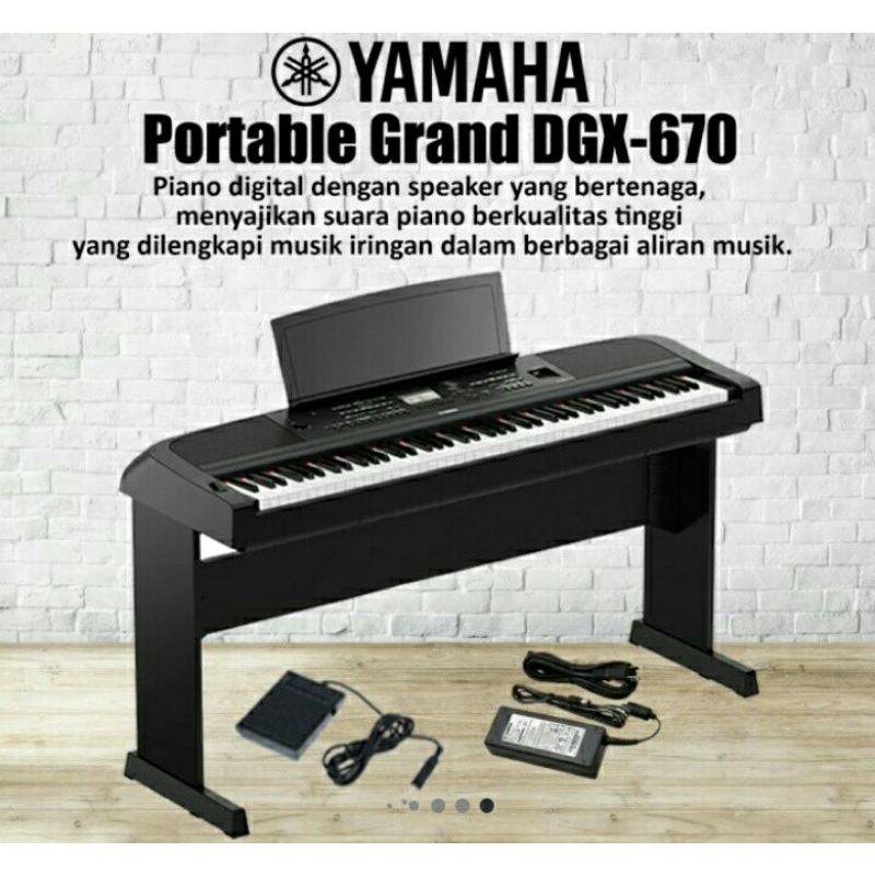 piano digital yamaha dgx 670 / dgx-670 / piano keyboard