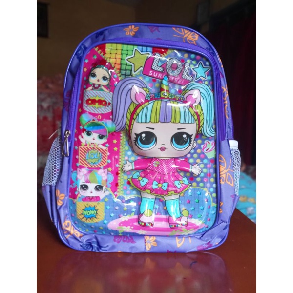 Tas Ransel Anak Perempuan Backpack Laki-laki Embos Timbul Karakter Kartun Robott