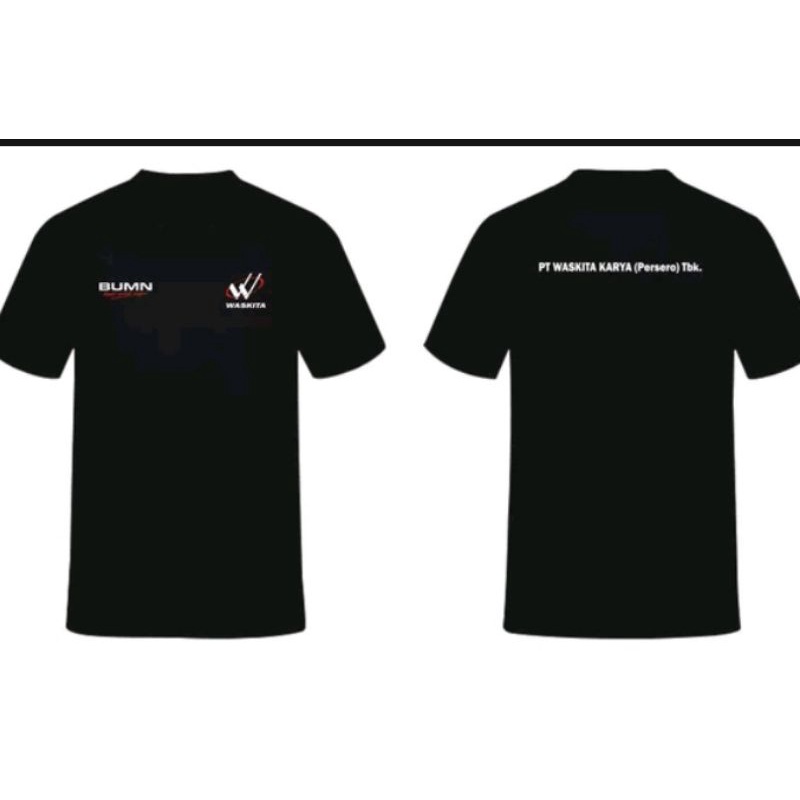 kaos BUMN full bordir kaos PT Waskita karya kaos Waskita karya t-shirt PT Waskita karya kaos oblong