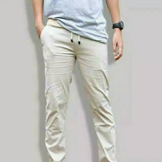  CELANA  CHINO  PANJANG  RIP KOLOR  PINGGANG KARET Shopee 