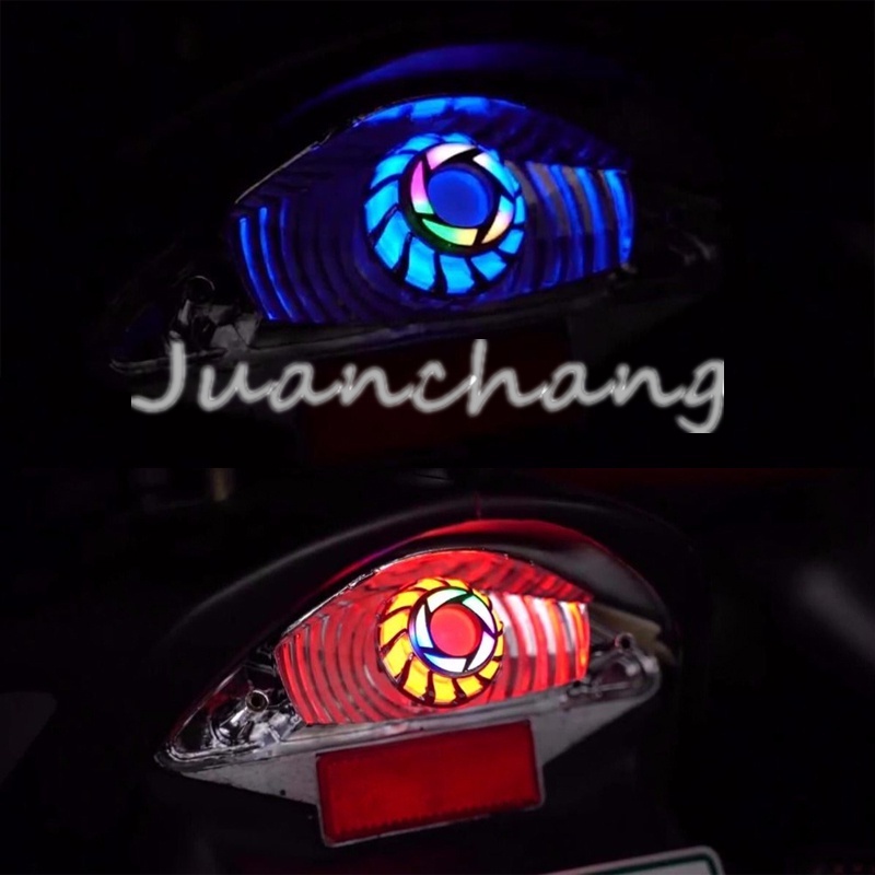 1pc Lampu Rem Sepeda Motor Tail Light Angel Eye 1157lampu Depan Motor Tail Rem Belakang LED Aksesoris Motor Universal