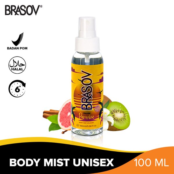 BRASOV Body Mist Cologne Original Halal BPOM 100ML