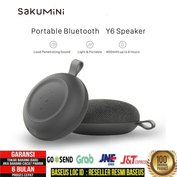 SAKUMINI Y6 ROUND BLUETOOTH WIRELESS SPEAKER