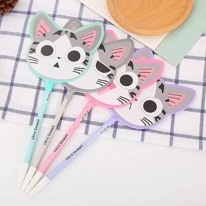 

PULPEN KIPAS KUCING LUCU UKURAN BESAR - BALLPOINT BOLPEN PENA KARTUN CAT ANIMAL CARTOON KARAKTER
