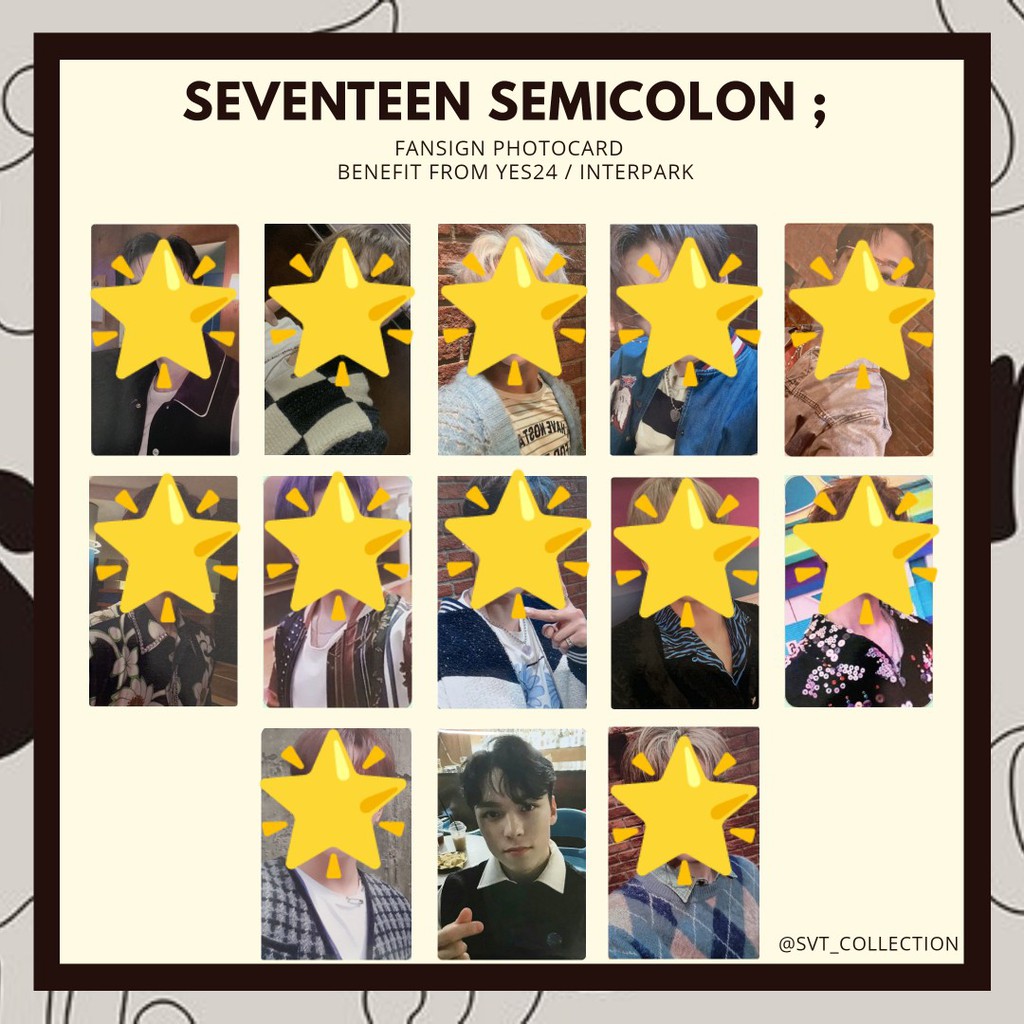 Seventeen Semicolon Interpark/YES24 Benefit - Wonwoo Jun Vernon