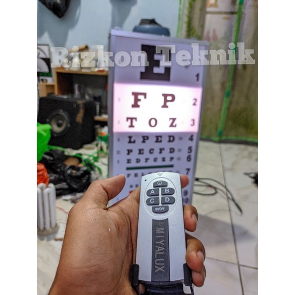 Alat Tes Mata SNELLEN CHART elektronik Remot Control