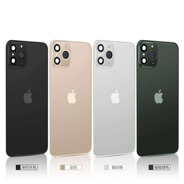 Back Cover Tempred Glass Fake Look Like iPhone Seri 11 for iPhone X XR XS MAX