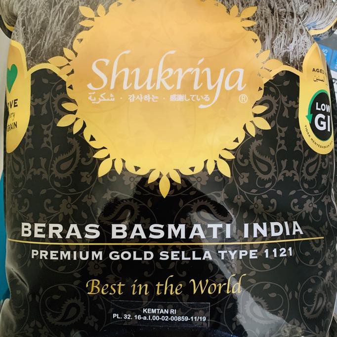 

BERAS- SHUKRIYA BASMATI RICE 5 KG OFFICIAL STORE -UNGGULAN.