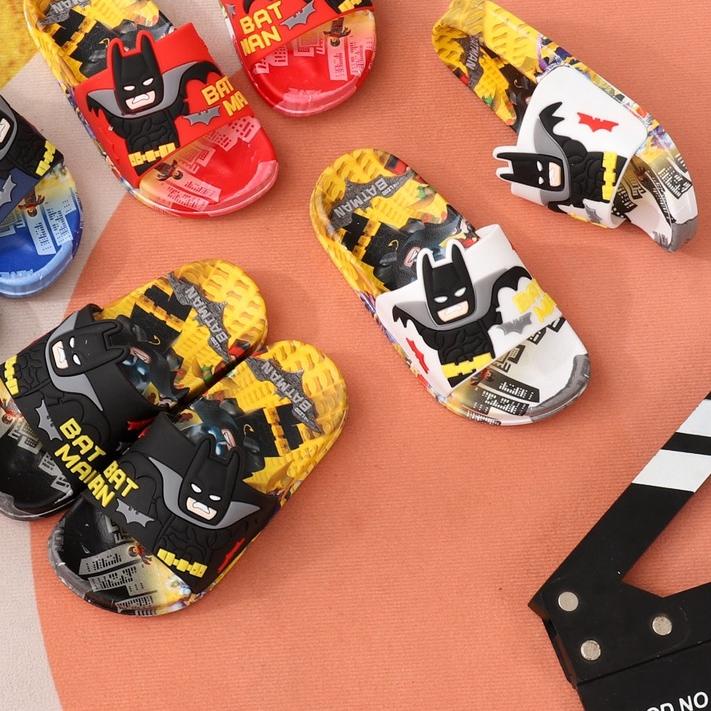 ✻ M-6088-X sandal batman anak laki sandal karet empuk anak pria terbaru ori produk impor ✬