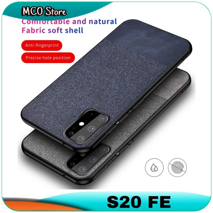 Casing Samsung Galaxy S20 FE S 20 FE Double Color Fabric Case Soft