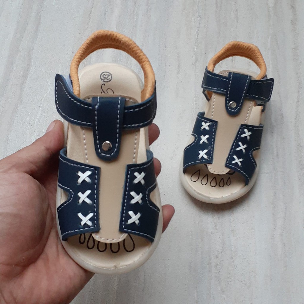 Sandal anak laki laki motif anyam sandal balita sandal flip flop sandal usia 1-3 tahun sandal termurah