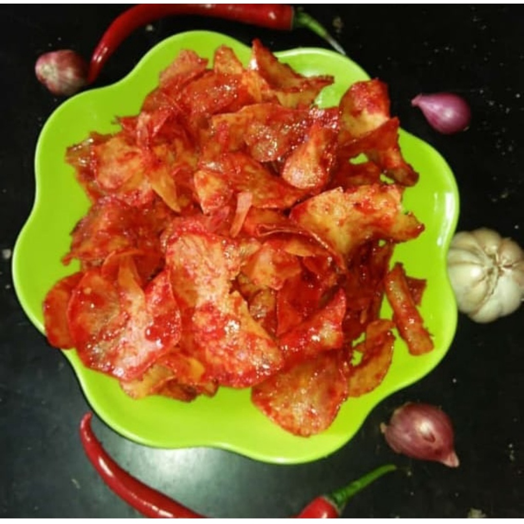 

Keripik Singkong Sambal - singkong sambal pedas 250 gram