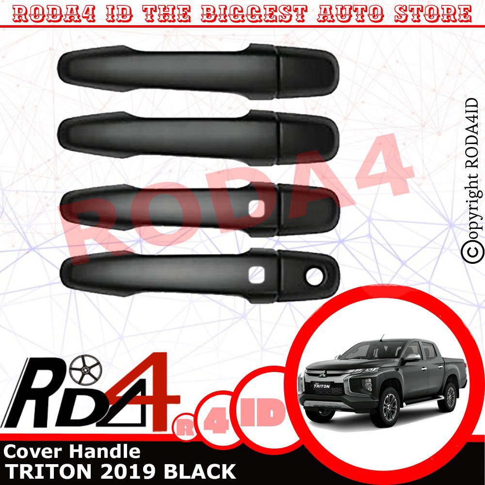 Cover Handle All New Pajero 2016 Up Black Doff