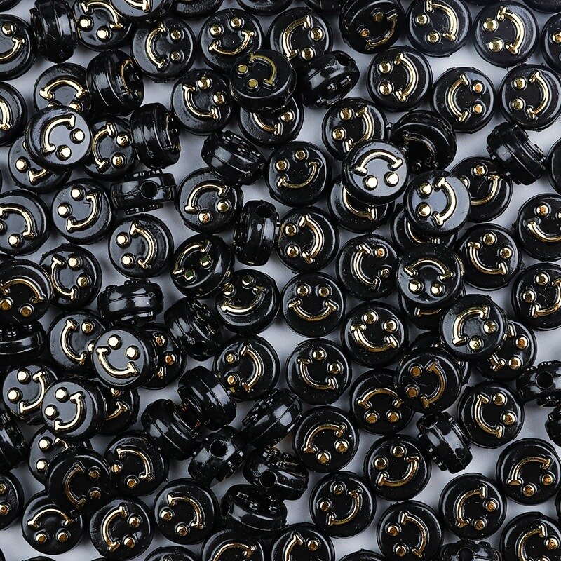 50 Pcs Manik-Manik Bahan Akrilik Ukuran 10mm Untuk Membuat Perhiasan Gelang