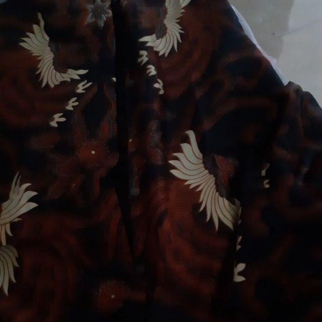 Kemeja Batik Pria Premium Lapis Furing Sogan M L Xl Xxl Pria Sejati