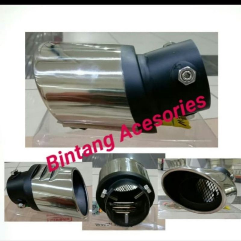 Muffler buntut knalpot racing model jaring mobil sedan