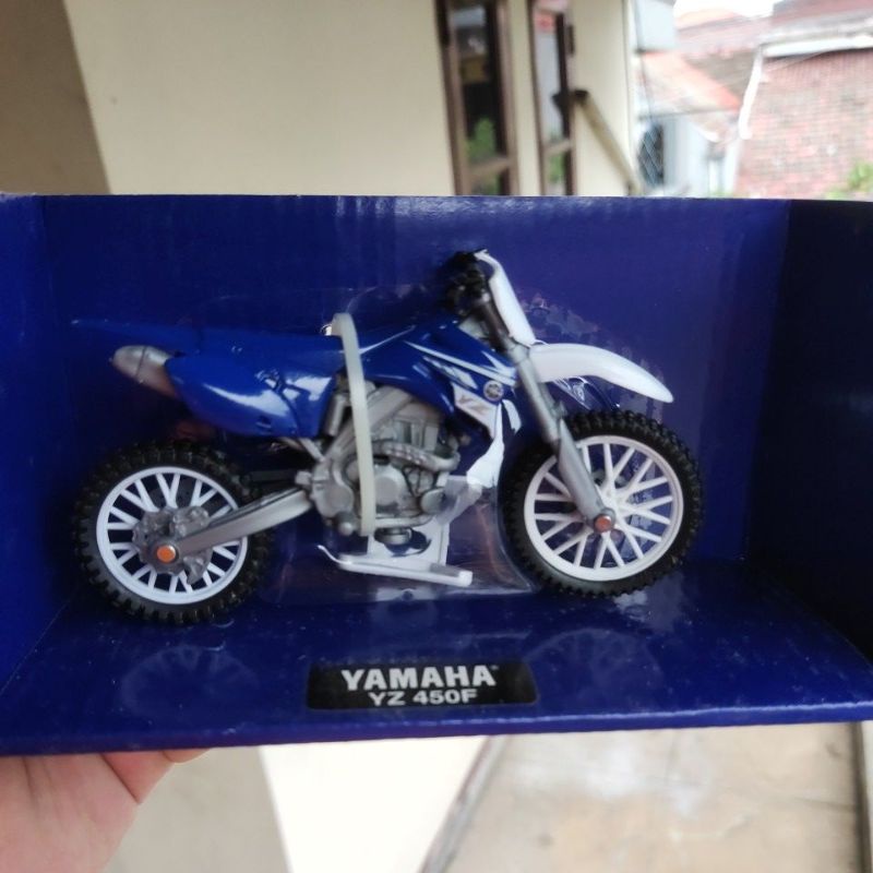 diecast miniatur motor trail Yamaha motocross off-road balap