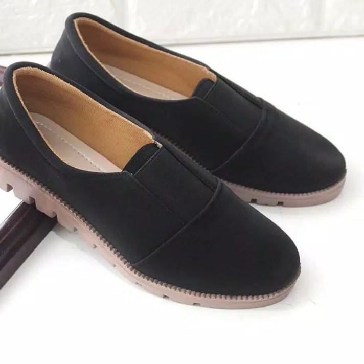 ✼ Sepatu Flat Wanita Rebecca Shoes Slip On Casual Kerja Kuliah Terbaru ➨