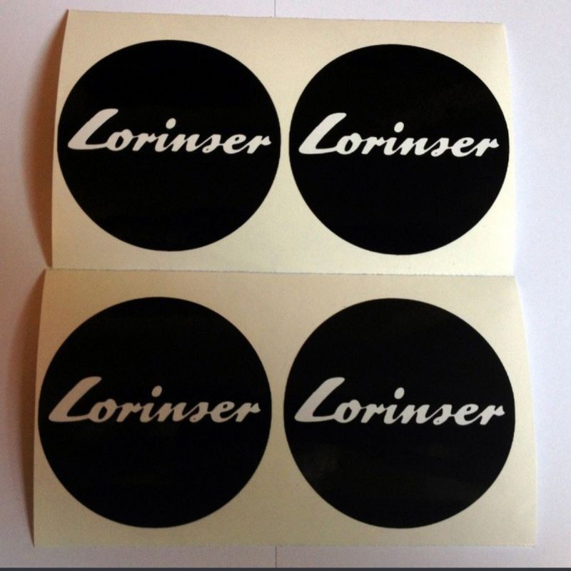 Sticker "Lorinser" Tutup Dop Velg Mercedes-Benz 60 MM