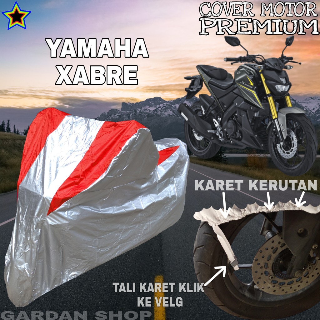 Sarung Motor YAMAHA XABRE Silver MERAH Body Cover Penutup Motor Yamaha Xabre PREMIUM