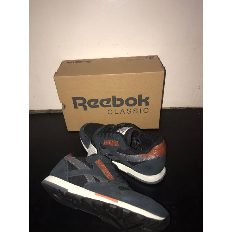 Reebok classic utility leather dark blue/brown IMPORT