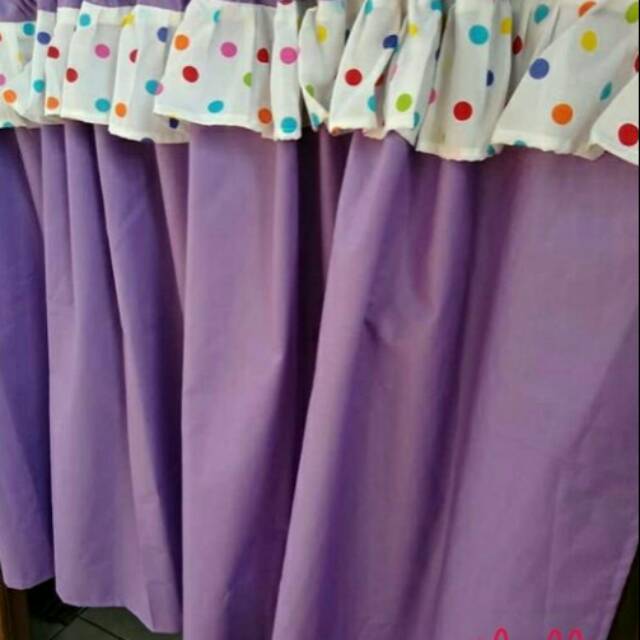 Promo gorden kolong dapur ungu polos