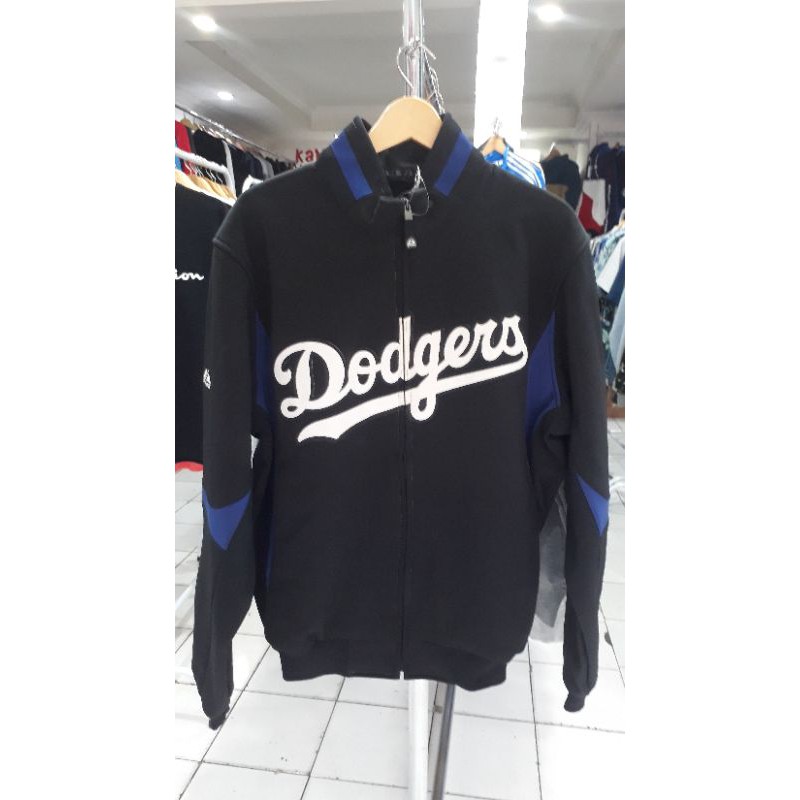 JAKET HARIAN PRIA OUTWEAR ORIGINAL MLB MAJESTIC DODGERS BASEBALL