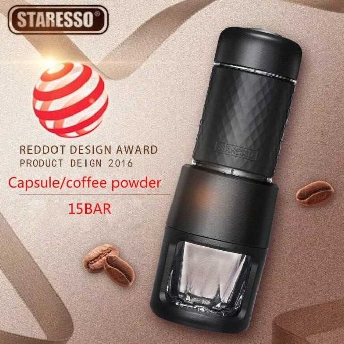Mesin / Alat Pembuat Kopi Espresso Manual Portable Coffe Maker 15 BAR