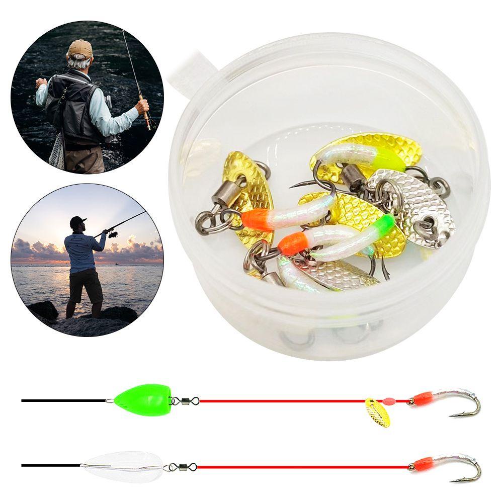 Preva 6pcs Pengait Sisik Ikan Portable Grup Pancing Whirling Fly Fly Fishing