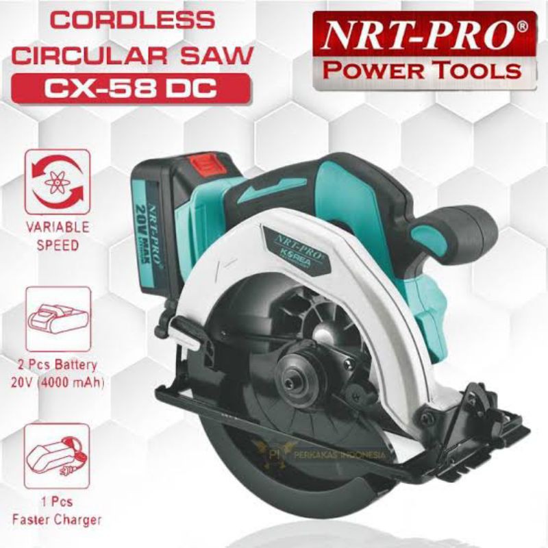 CORDLESS CIRCULAR SAW NRT PRO CX-58 DC Circle saw batre korea