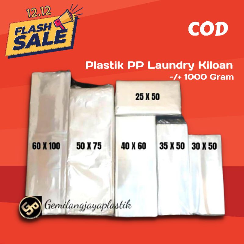 Plastik Laundry Kiloan PP Murah/Plastik Laundry Kiloan Besar/Plastik PP Bening Transparan