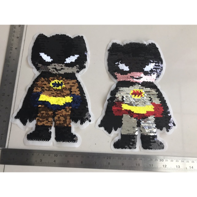 Aplikasi patch bordir batman (grosir 5500)