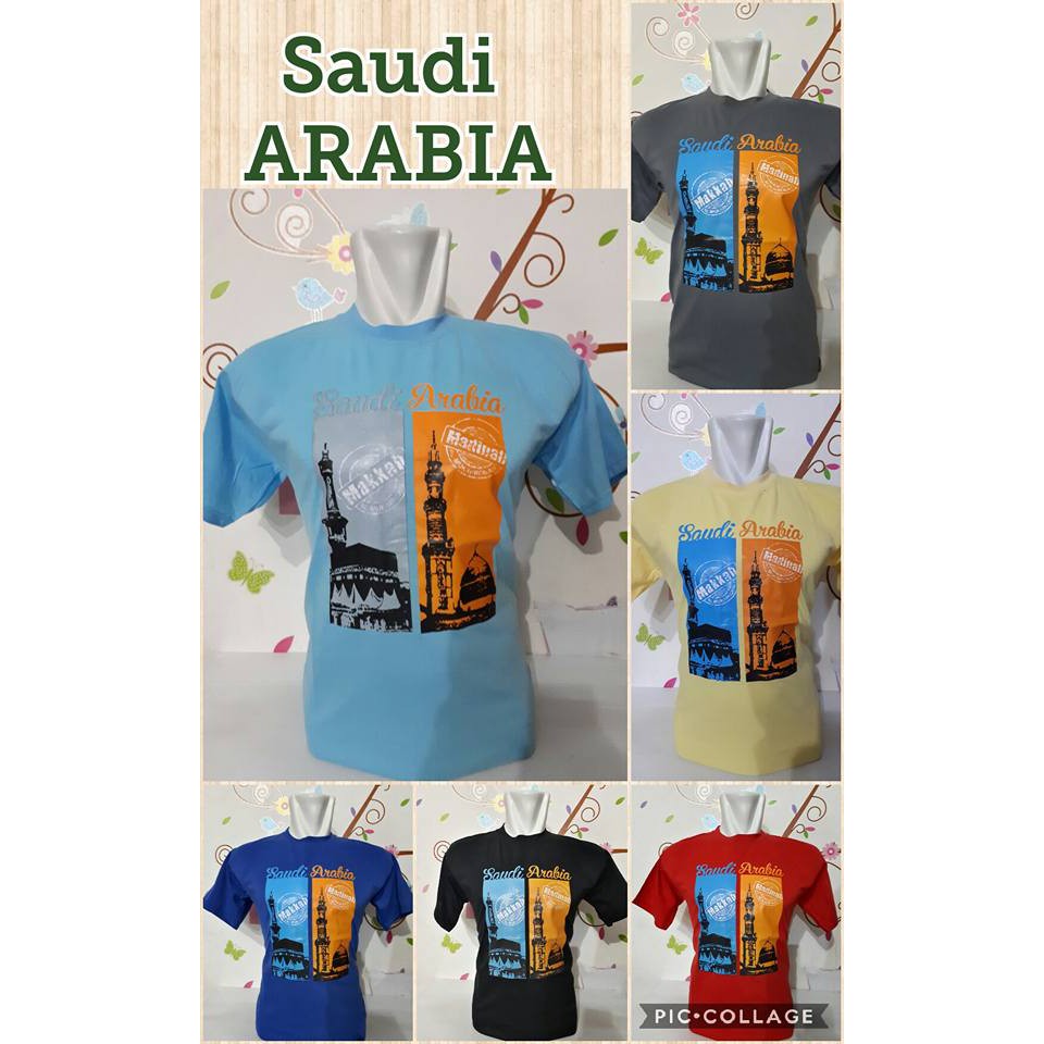  Baju  Kaos  Souvenir Arab  Saudi Motif Random Shopee 