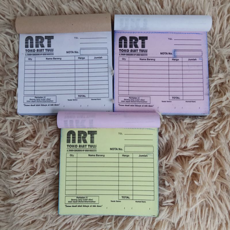 

CETAK NOTA 1 WARNA