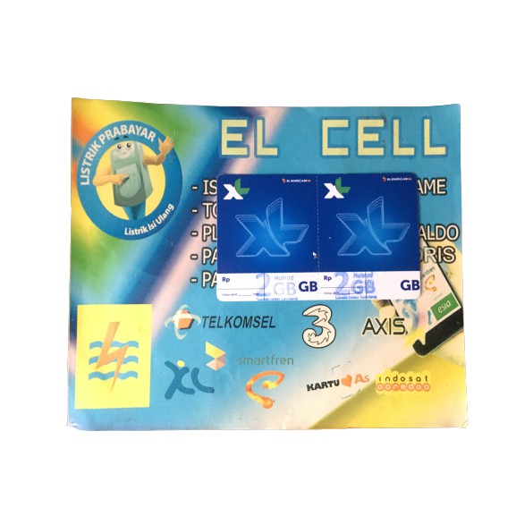 VOUCHER XL 2GB( 1,5 GB nasional + lokal 500mb) 7hari