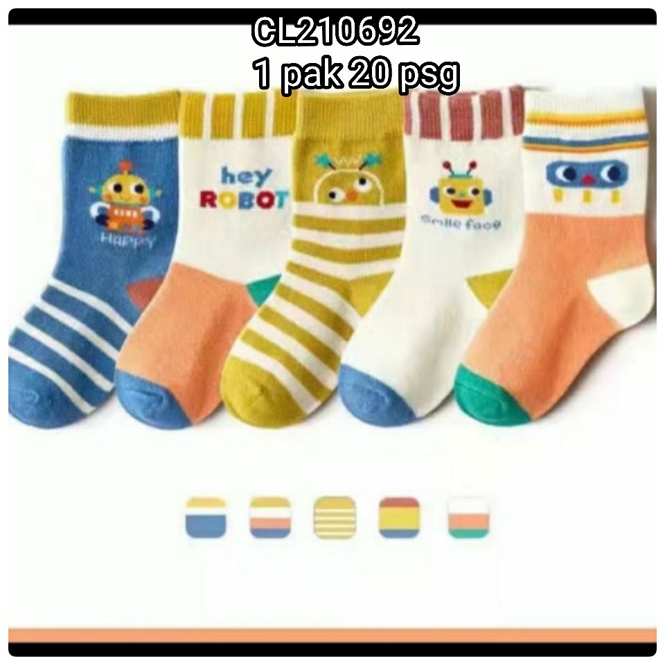 Catell Love Baby Socks Animal Kaos Kaki Bayi Perempuan dan Laki - Laki Isi 1 Pack