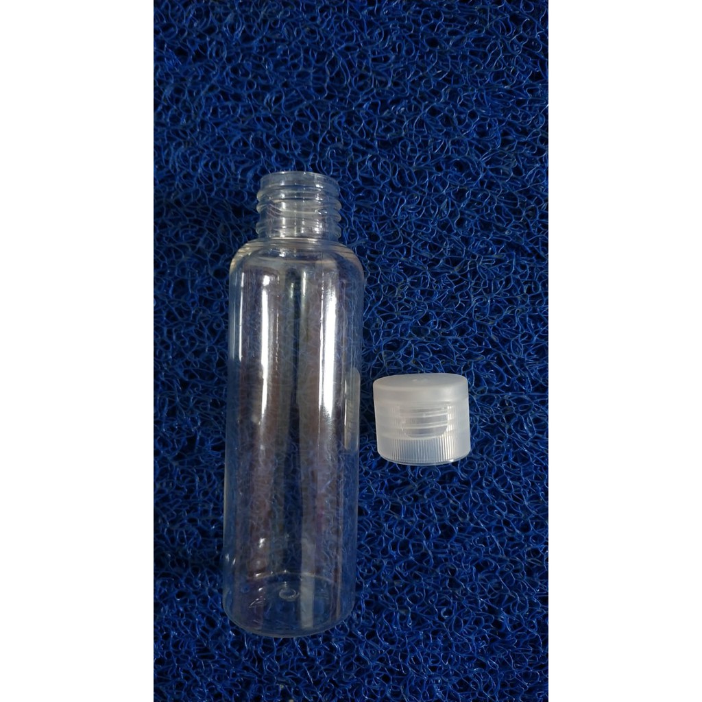 Botol PET 100 ml 100ml FLIPTOP FLIP TOP Bening Clear Transparan