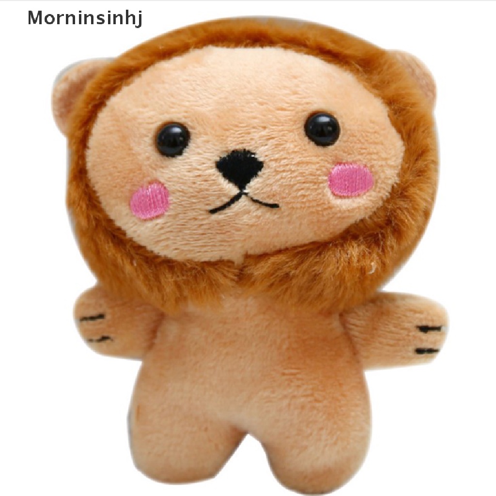 Mornin 1PC Lovely Lion Plush Keychain Mainan Animal Stuffed Boneka Binatang Lembut Mewah Lion id