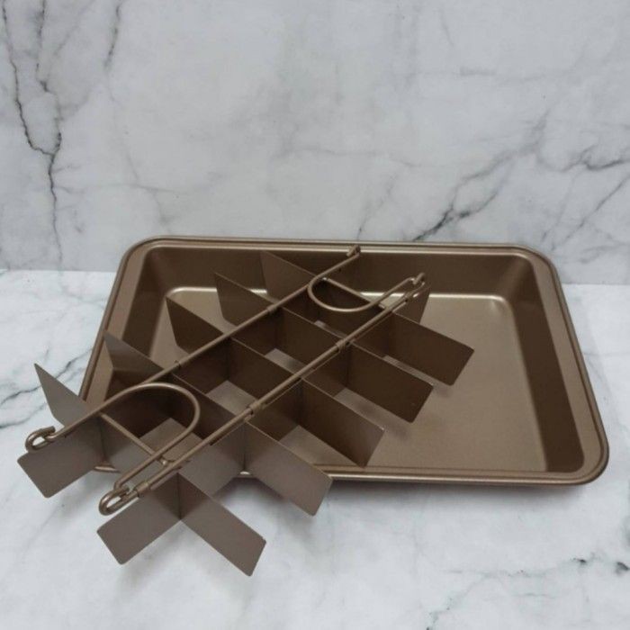 Loyang Brownie Pan Non Stick Bakeware Baking Pan Brownies