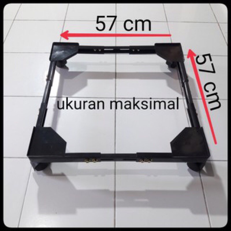 kaki kulkas besi | roda kulkas universal | tatakan mesin cuci 1 tabung