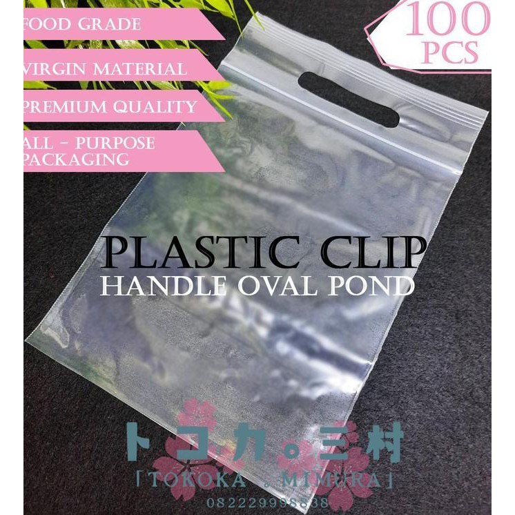 

Premium Plastik Klip 28 x 36 Handle Oval Pond - Kemasan Packaging